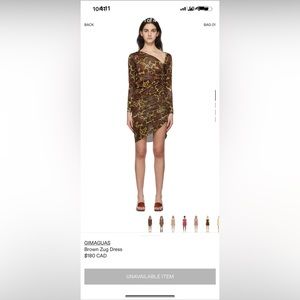 Gimaguas brown zug dress